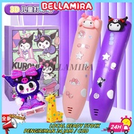 Kuromi Printing Pen/3D Drawing Pen PCL Filament DIY Toy/3D Quality Printing Pen/3D Stereoscopic Prin