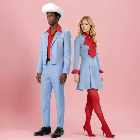 Satge Die with A Smile Lady Bruno Mars Cosplay Costume Gaga Blue Fancy Dress Halloween Party Outfit 
