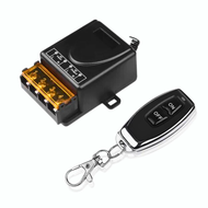 Sakelar Relai 500M AC 220 DC 12V 1CH Sakelar Remote Control Nirkabel RF 433Mhz Modul Sakelar Remote 