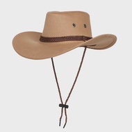 Adult Western Suede Hat Wide Brim Western Cowboy Hat Vintage Knight Top Hat Cowboy Outdoor Hiking Tr
