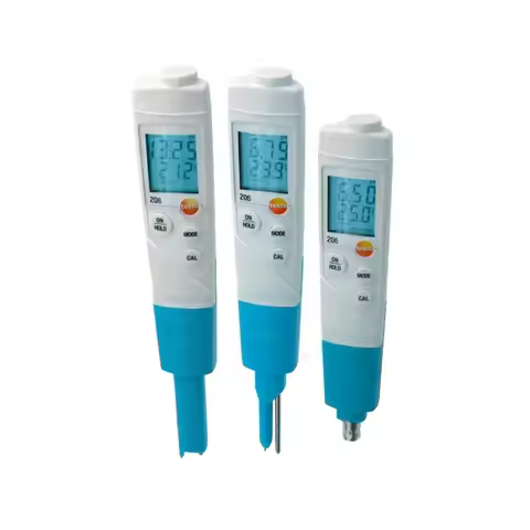 Testo 206-PH1 PH2 PH3 Test PH Temperature Meter Tester Digital Measuring Device for Drinking Water A