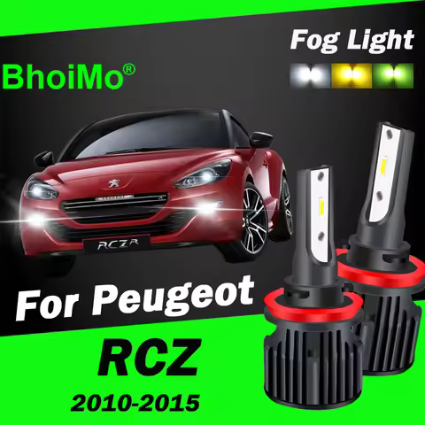 BhoiMo For Peugeot RCZ Front Fog Lamp Led Bulb 2013 2014 2015 2012 2010 2011 Car Auto Light