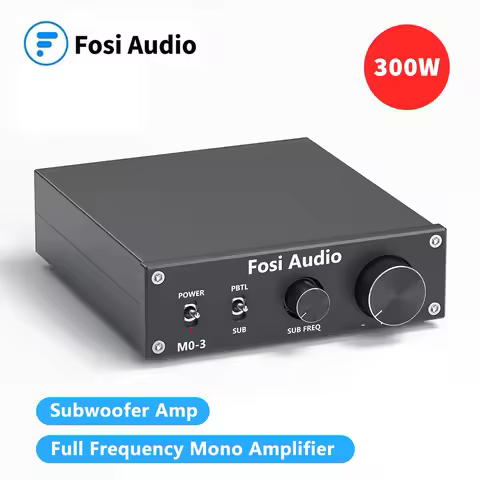 Fosi Audio M03 Subwoofer Amplifier 300W Mono Amp Digital Hifi Home Power Audio Amplifier for Home Th