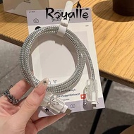 ROYALLE - (4 in 1) Micro USB+Type-C and Type-C+Type-C Data Cable Protector Data Cable Wire Mobile Ph