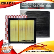 Combo Engine Air Filter and Charcoal Cabin Filter for Isuzu D-Max / Mu-x 1.9L / 3.0L - 4JJ1 / RZ4E
