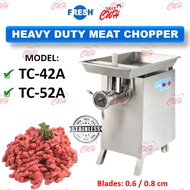 FRESH STAINLESS STEEL MEAT CHOPPER TC-42A TC-52A HEAVY DUTY MEAT MINCER GRINDER MEAT FOOD PROCESSOR 