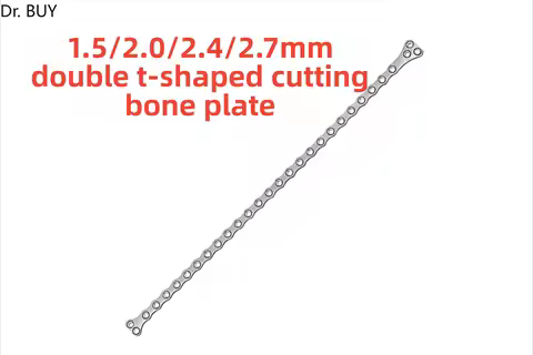 1.5/2 0/2.4/2.7mm Double T Stainless Steel Cutting Bone Plate Small Animal Veterinary Pet Surgery Or