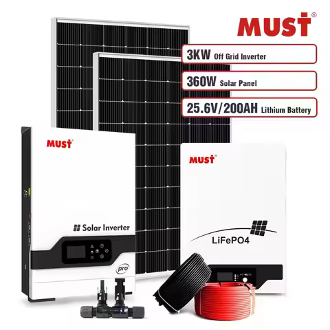 MUST PV1800VHM 3kw 4kw 5kw 5.5kw Off Grid Solar Inverter Generator Power Solar System With MPPT Cont