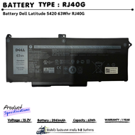 (ส่งฟรี ประกัน 1 ปี ) แบตเตอรี่ โน๊ตบุ๊ค Battery Notebook Dell Latitude 5420 5520 Precision 3560