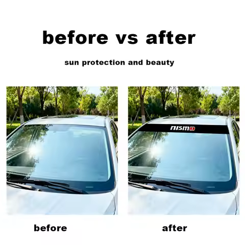 Car Front and rear windshield shade decorative sticker For Nismo Nissans Tiida Teana Skyline Juke X-