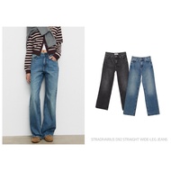 STRADIVARIUS STRAIGHT-LEG JEANS High Waist D92 STRAIGHT WIDE-LEG (C0302)