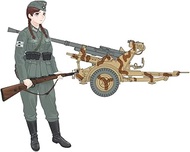 Fine Mold HC6 1/35 Remodeling Watome Series Hannah w/ 1.5 inches (3.7 cm) Anti-Air Gun 37 Plastic Mo