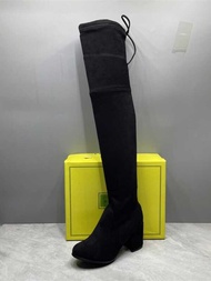 nter With Fleece For , Thick Heels, High Heels, Elastic Boots, Long Tube Boots , Heels, Heels, ,