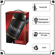 Rượu vang đỏ Passion Cabernet Sauvignon hộp 2L 13,5%