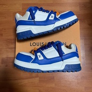 Lv Trainer Maxi小胖丁 路易威登時尚板鞋 男款白藍 42碼