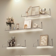 ST/ Punch-Free Transparent Acrylic Wall Shelf Bedside Display Shelf Wall Decoration Shelf Wall-Mounted Bookshelf Wall RQ