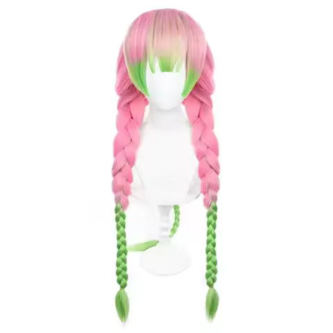 Wigs Kanroji Mitsuri Cosplay Golden Short Hair Kanroji Mitsuri Wigs