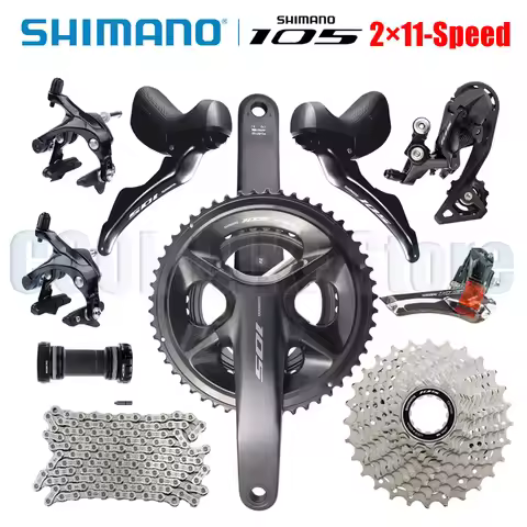 SHIMANO R7000 11s Groupset 105 R7000 Derailleurs ROAD Bicycle FC R7100 Crankset R7000 ST+FD+RD+CS+CN