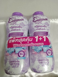 ￼[แพ็คคู่] Eversense Fresh Scented Cooling Talcum [Pink] [280g x 2pcs] เอเวอร์เซนส์ แป้งหอมเย็น สูตร