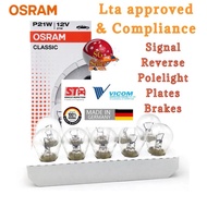 osram original classic lta approved compliance bulbs. t10, t20, w5w, p21w, pw21/5w, 1156, 1157