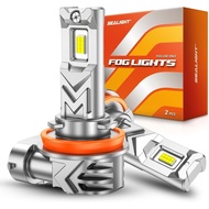 SEALIGHT H11/H16/H8 LED Fog Light Bulb, 14,000 Lumens 6500K White Light, 800% Brightness H11 LED Fog