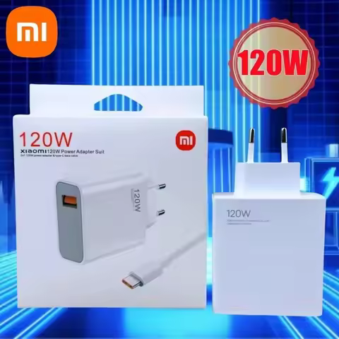 Xiaomi Original Charger Turbo Fast Charge 120W EU/US Hypercharge PD Adapter for Xiaomi POCO Redmi No