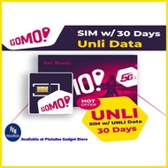 ◬ ▫ ◷ GOMO Sim Unlimited Data 30days