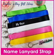 Customised Name Print on Lanyard Strap for ezlink access card holder/Teachers Day Gift Ideas/Christmas Farewell Present