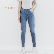 Eyouth 10102 women Drainpipe Jeans high waist denim pants