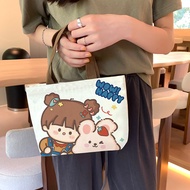 Tote Bag Female 2025 Large Capacity Storage Bag Canvas Tutorial Bag Cartoon Cute Tote Bag QS4J