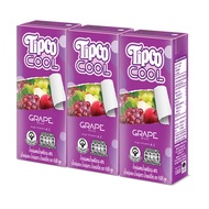 TIPCO Cool องุ่น ผสมน้ำผลไม้รวม 40% ขนาด 180 มล. แพ็ก X3 กล่อง
