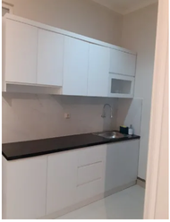 Kitchen Set Bawah 150 cm 4 Pintu Lapis HPL Motif Marmer Hitam (Non Rakitan Custom Design Sudah Jadi)