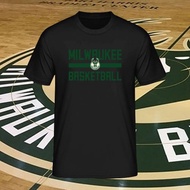 💡New Arrival💡 top tee NBA Milwaukee Bucks Basketball Club Team T-Shirt CS-545 s-5xl