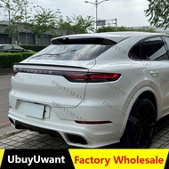 On sale Carbon Fiber Middle Spoiler For Porsche Cayenne Coupe 2020-2022 Trunk Spoiler Roof Lip Kit C