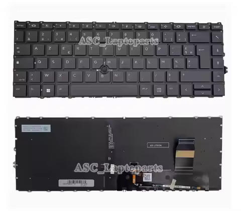 New French AZERTY Clavier Keyboard for HP ELITEBOOK 745 G7 745 G8 840 G7 840 G8 845 G7 845 G8 BACKLI