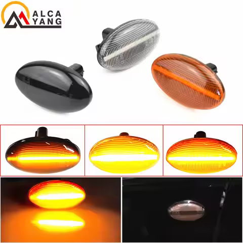 2X Dynamic Led Side Marker Turn Signal indicator Repeater Light lamp For Subaru Forester 01-05,Liber