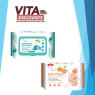 Bzu Bzu Antibacterial Baby Wipes (30's/80's x 1/2 Pack) [Exp 04/2027]