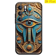 เคสโทรศัพท์: เคสโทรศัพท์ TPU เนื้อนุ่มด้านลายตาเทพแบบ 2D แบน สำหรับ OPPO Find Reno A1 A5 A9 A33 F19s