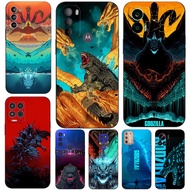Case For Motorola Moto E6 PLAY Plus E6S E6I Phone Cover Soft Silicone Black Tpu Godzilla King Of the