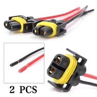 <HRDEAL>H11 H8 Female Adapter Wiring Harness Sockets Wire For Headlights or Fog Lights