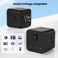 8-in-1 Power Strip US Electrical Plug Socket Extension Cord 4AC Outlets 2USB 2PD Type C Ports Charge