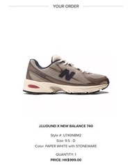 JJJJOUND x New Balance 740 Men US 9.5