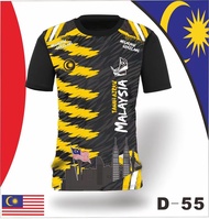 Jersey Malaysia Sport T-shirt Dewasa#D55