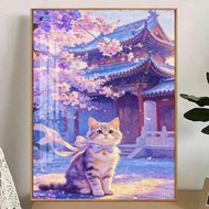 5D Cat Diamond Painting Set Full Diamond 2026 New Style Diamond Painting Material Package