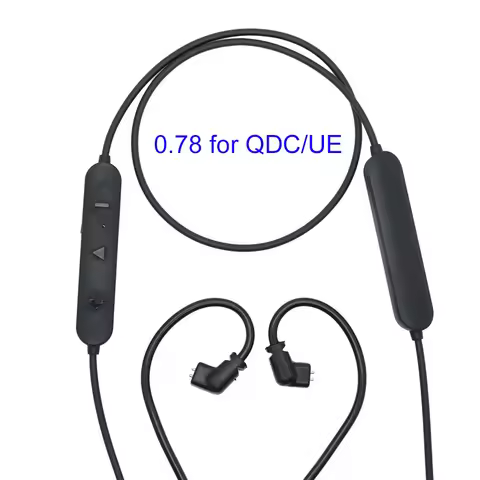 Headphones Bluetooth Cable Low Latency Noise Free Bluetooth Upgrade Cable for IM IE80 MMCX 0.78 Head