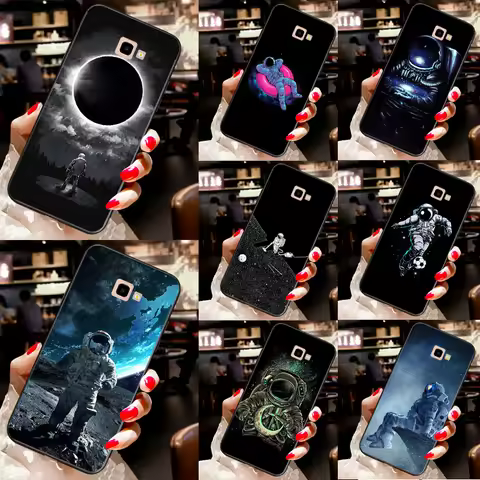 Astronaut Star Space Case For Samsung Galaxy J3 J5 J7 J1 2016 A3 A5 2017 J4 J6 J8 A7 A9 A6 A8 Plus 2