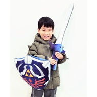 Disguise Link Master Sword + Link Hylian Shield Plush Toy  Cosplay Costume Multicolor