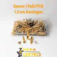 1.5 cm Brass PCB Foot Spacer | PCB Spacer Size 1.5cm
