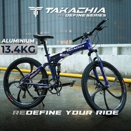 🇸🇬 TAKACHIA® REDEFINE Series 13.4kg Aluminum Foldable Mountain Bike | SHIMANO Sora Foldtain Bike Hydraulic Brake