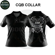Kl City Boutique Microfiber Silkscreen Printed Collar T-shirt Cqb Collar Ready stock Malaysia